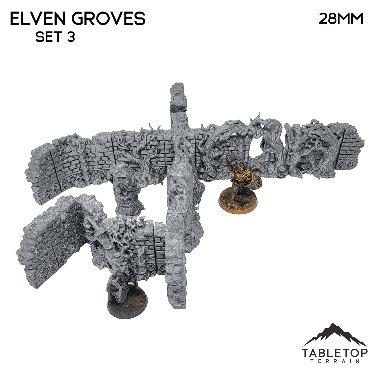 Tabletop Terrain Walls Elven Grove - Fantasy Terrain