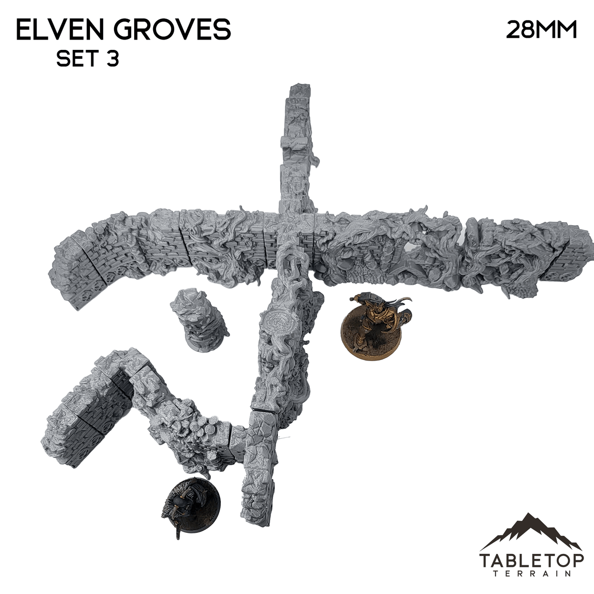 Tabletop Terrain Walls Elven Grove - Fantasy Terrain