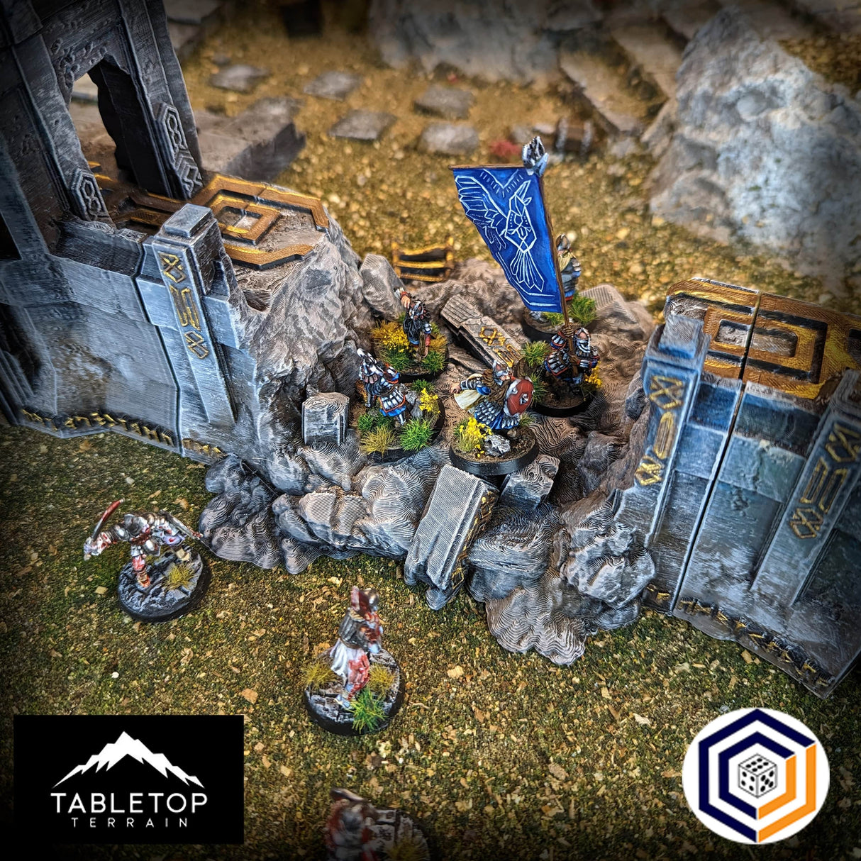 Tabletop Terrain Walls Gates and Walls - Kingdom of Durak Deep