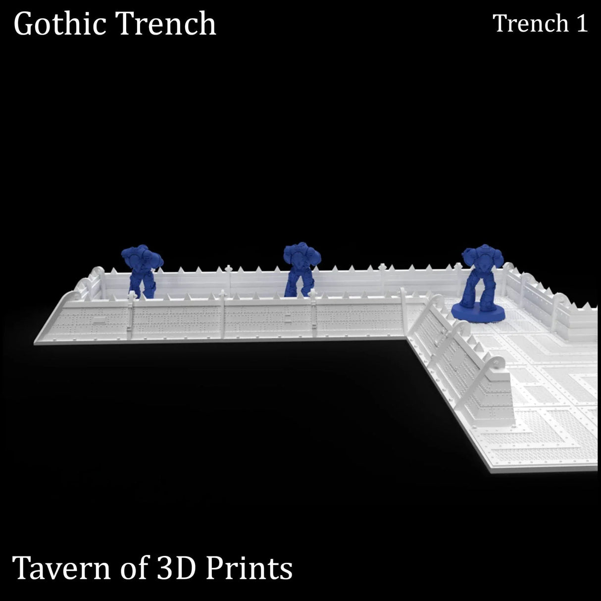 Tabletop Terrain Walls Gothic Trench