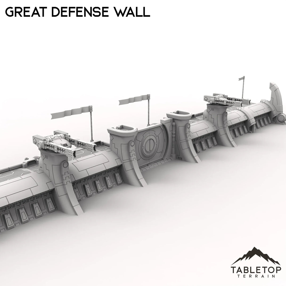 Tabletop Terrain Walls Great Defense Wall