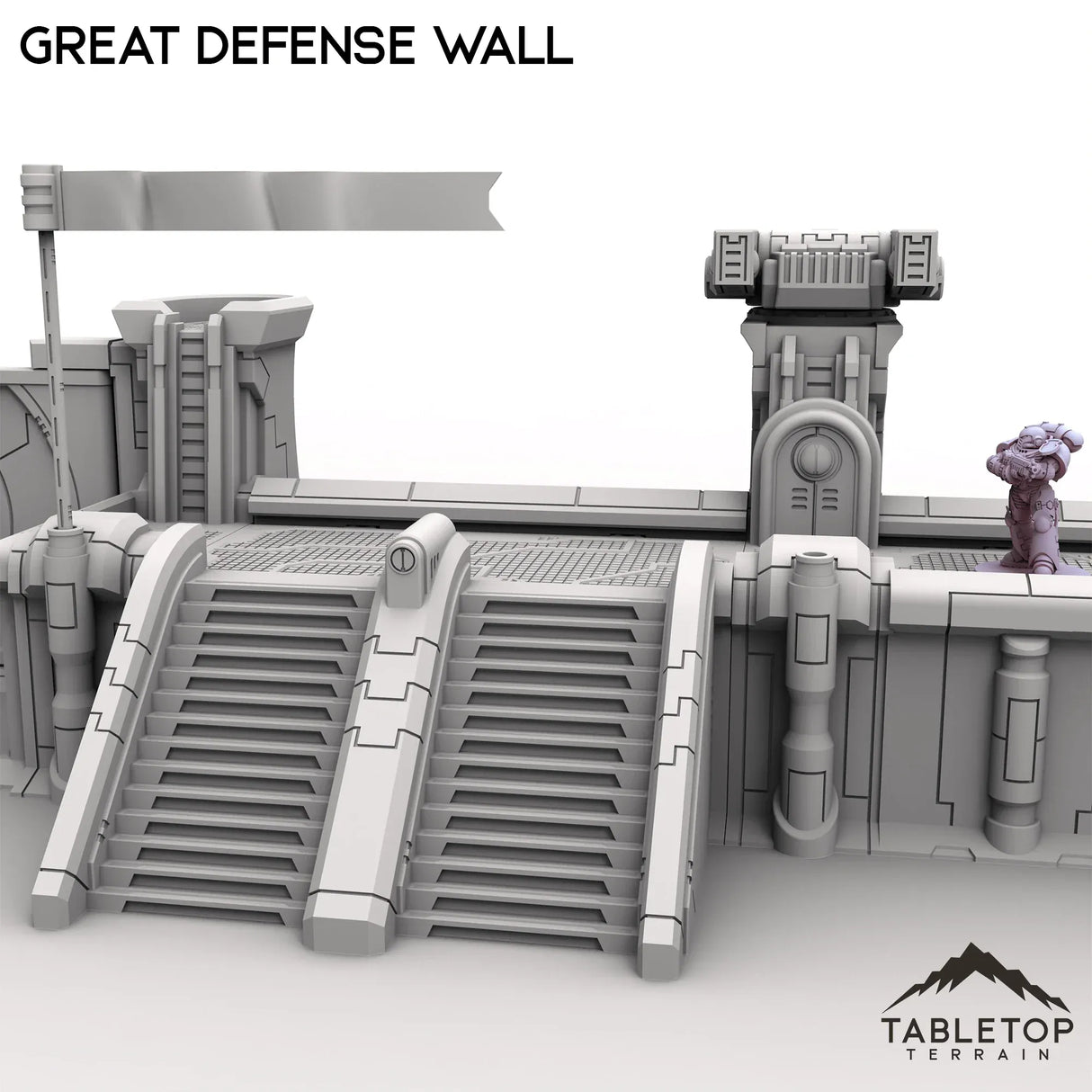 Tabletop Terrain Walls Great Defense Wall