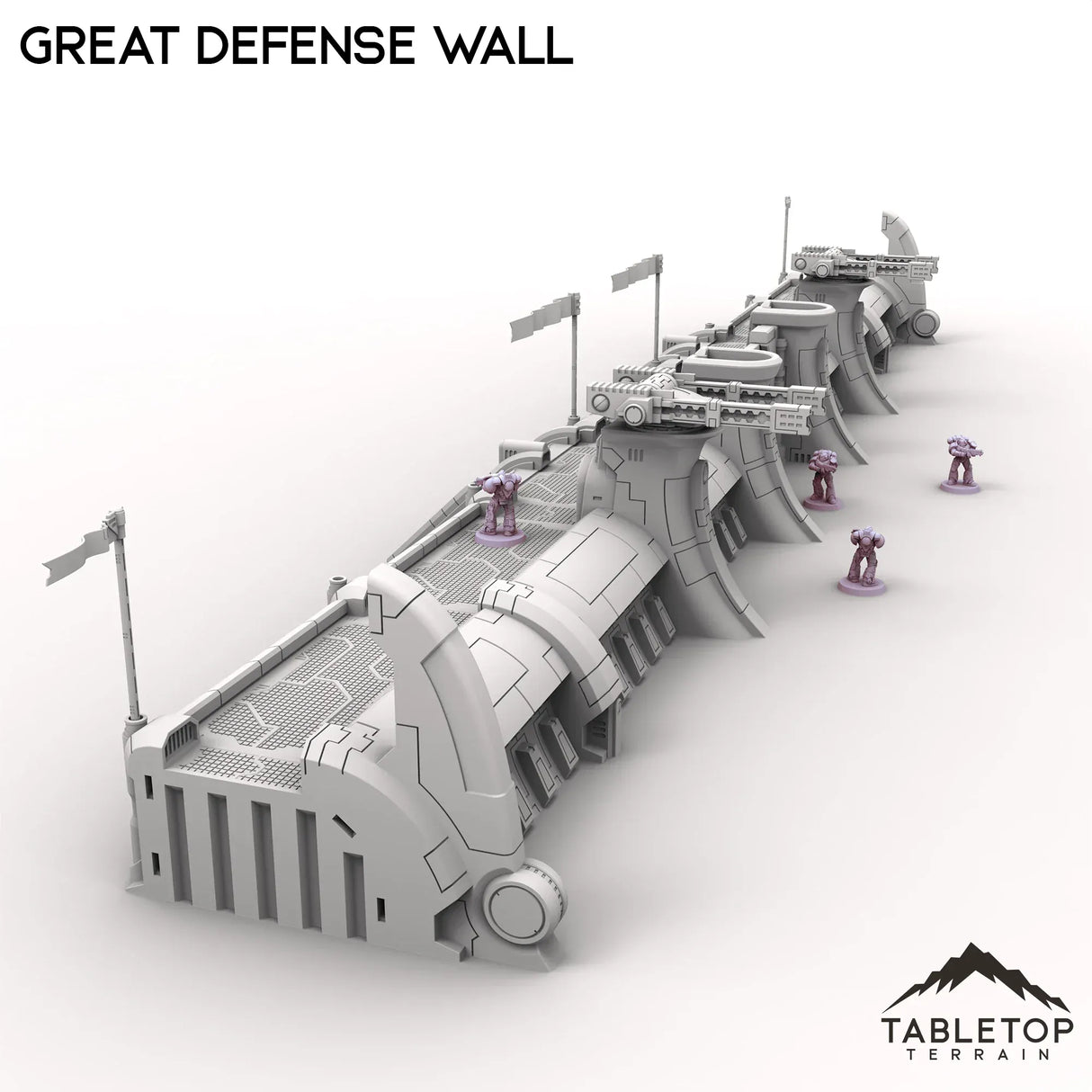 Tabletop Terrain Walls Great Defense Wall