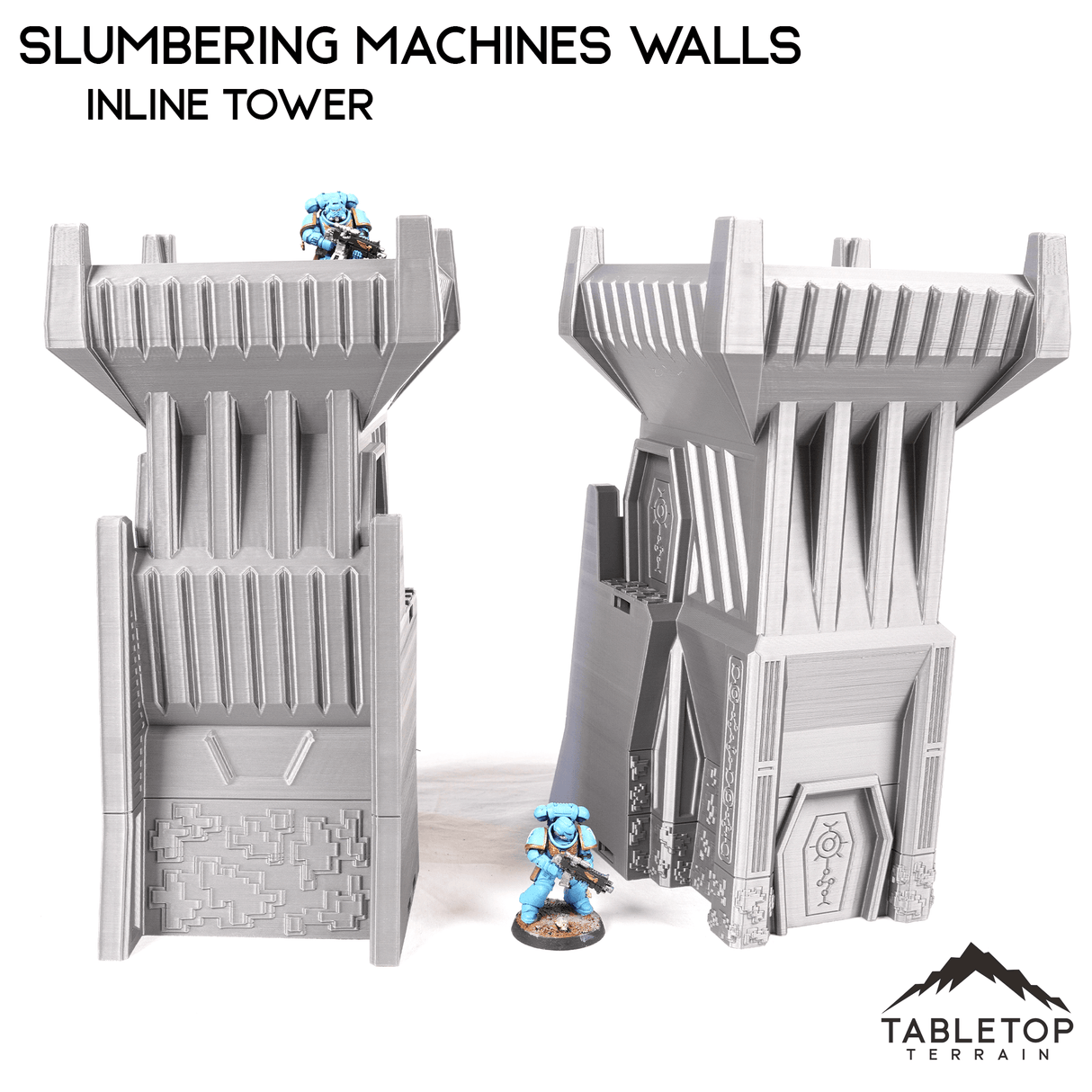 Tabletop Terrain Walls Inline Tower Slumbering Machines Walls