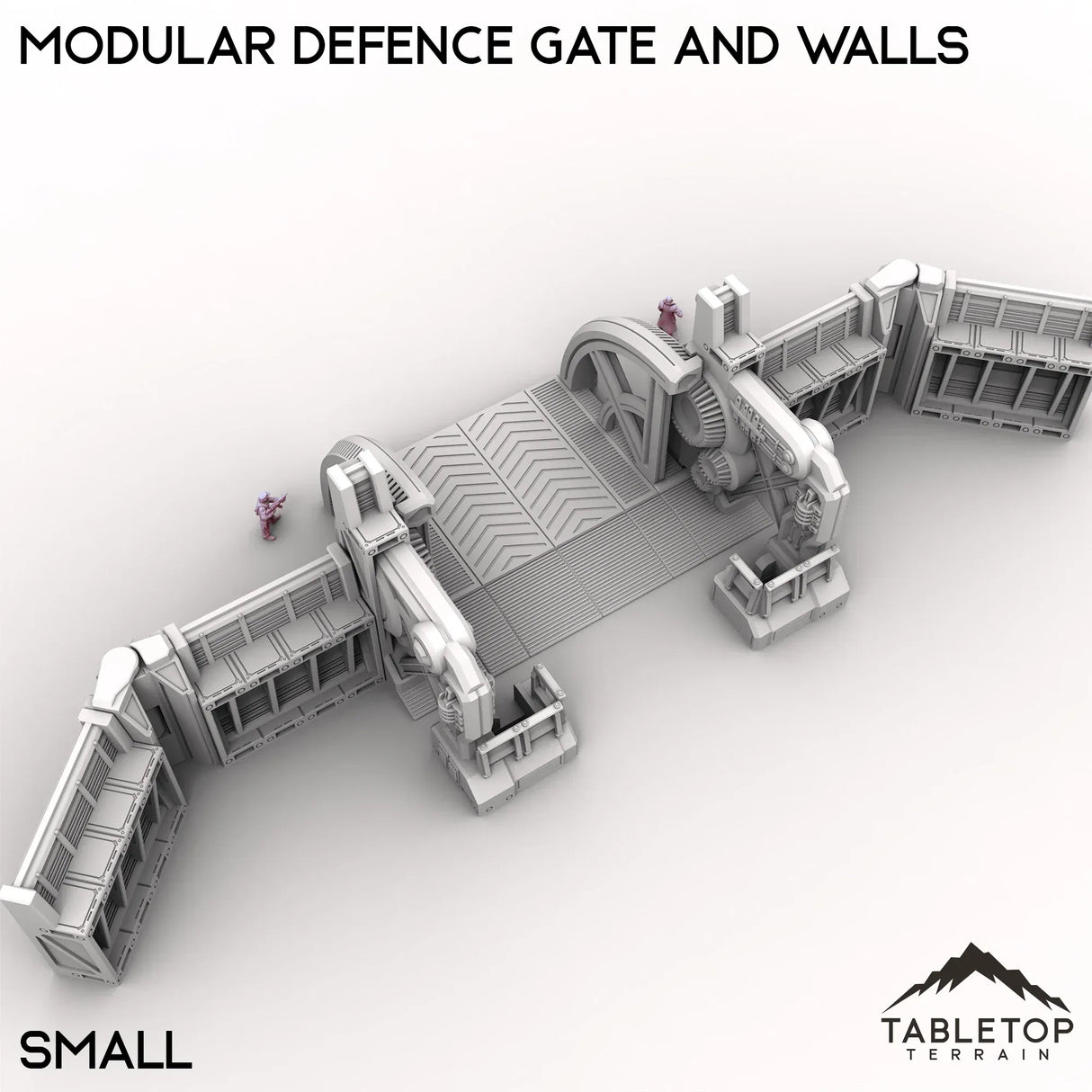 Tabletop Terrain Walls Modular Defense Gate and Walls