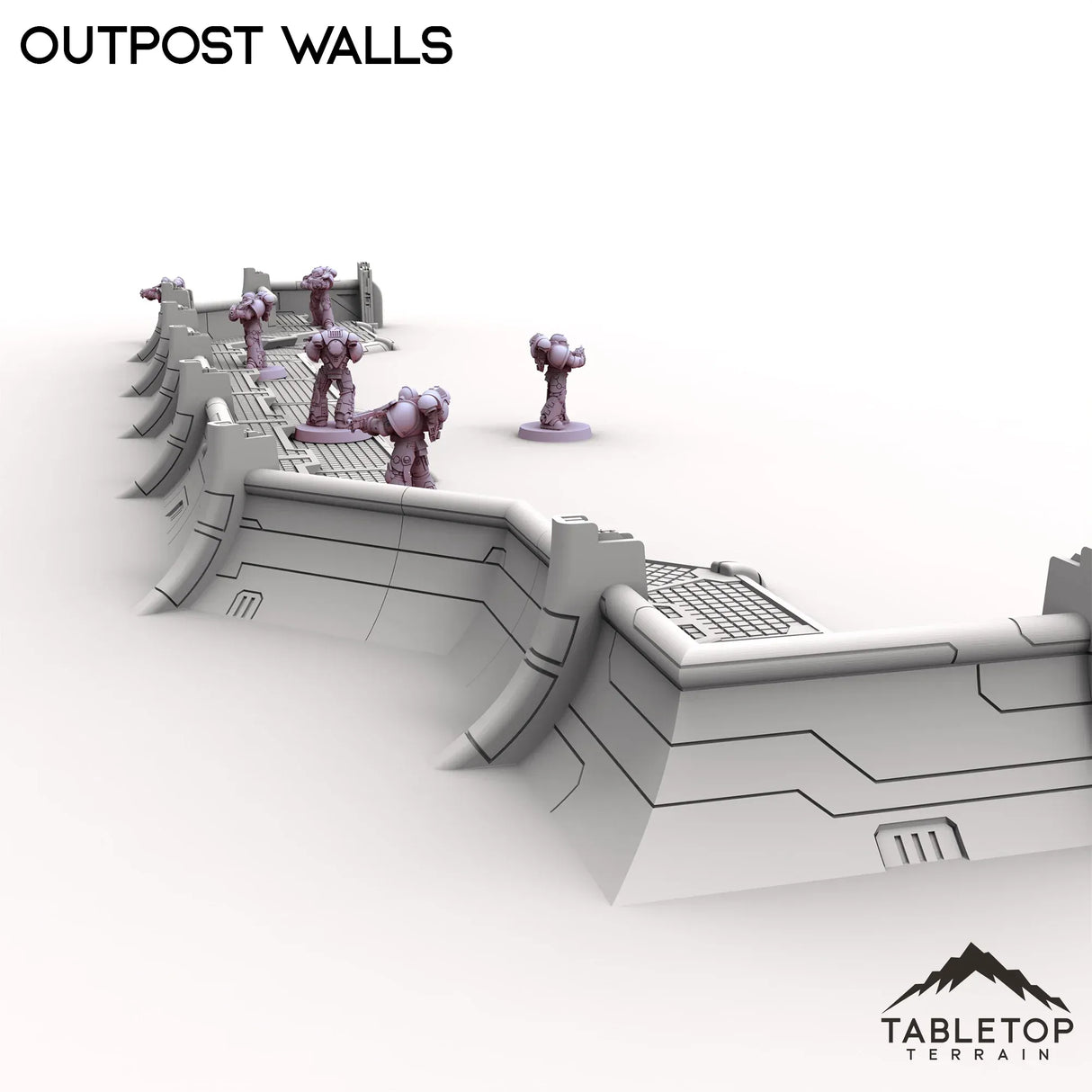 Tabletop Terrain Walls Outpost Walls