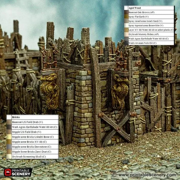 Tabletop Terrain Walls Ramshackle Ramparts