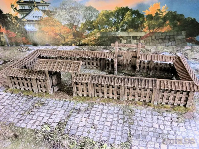 Tabletop Terrain Walls Samurai Wooden Wall Set