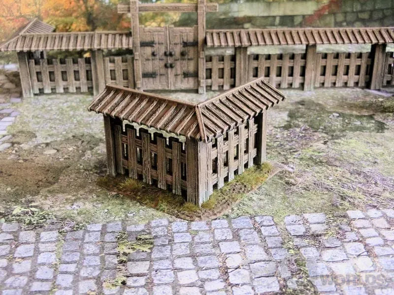 Tabletop Terrain Walls Samurai Wooden Wall Set