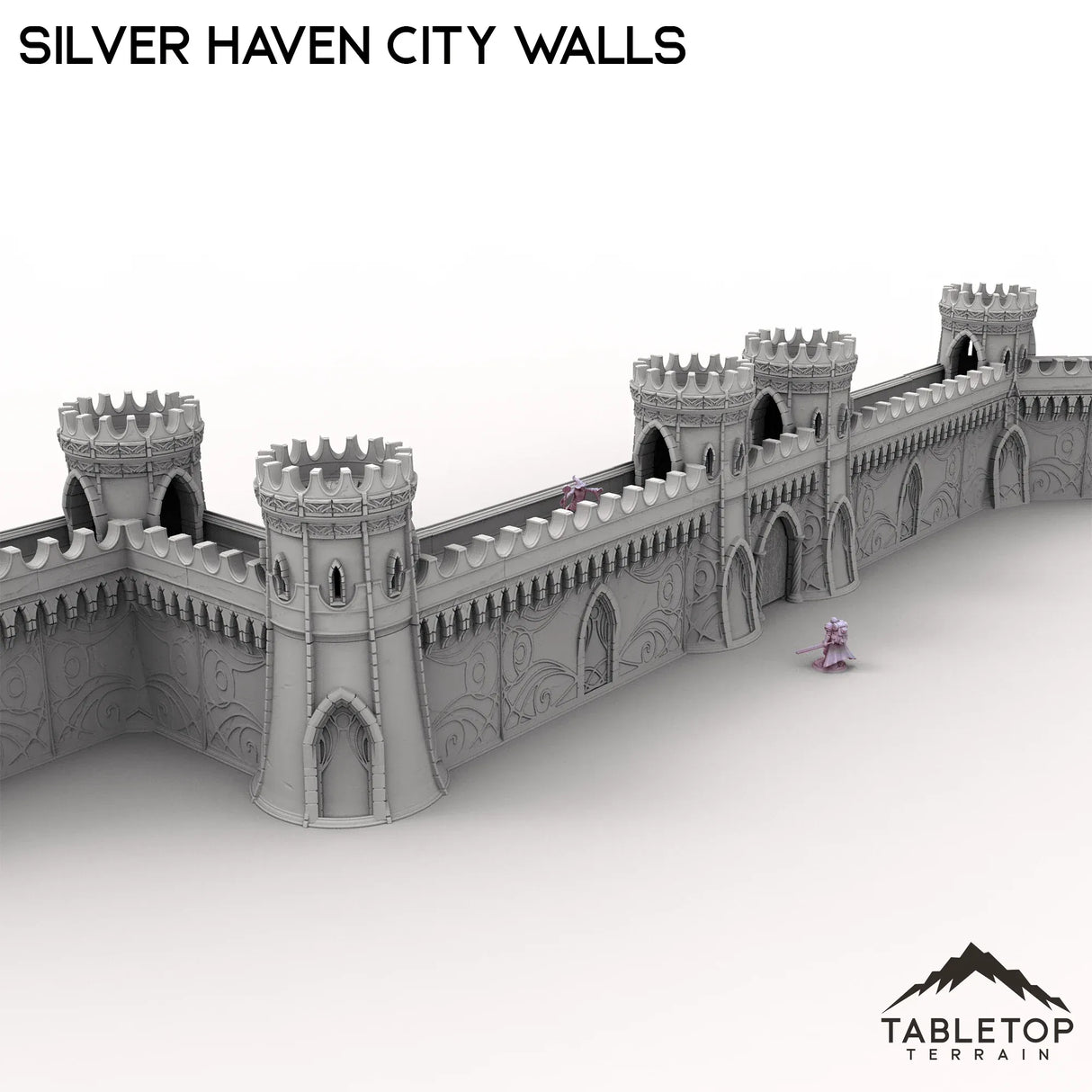 Tabletop Terrain Walls Silver Haven City Walls
