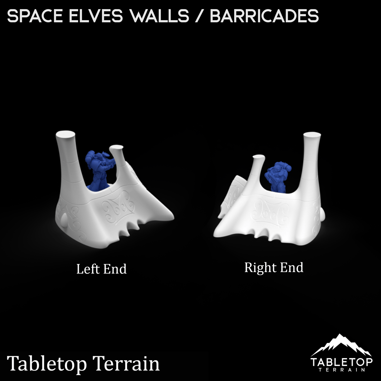 Tabletop Terrain Walls Space Elves Walls / Barricades
