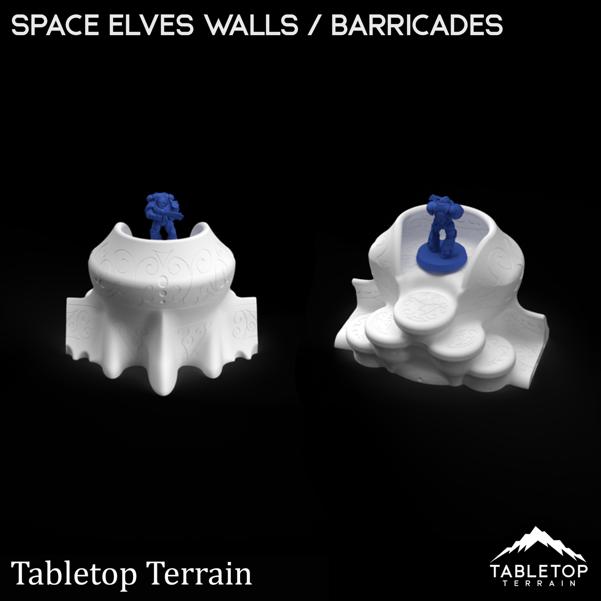 Tabletop Terrain Walls Space Elves Walls / Barricades