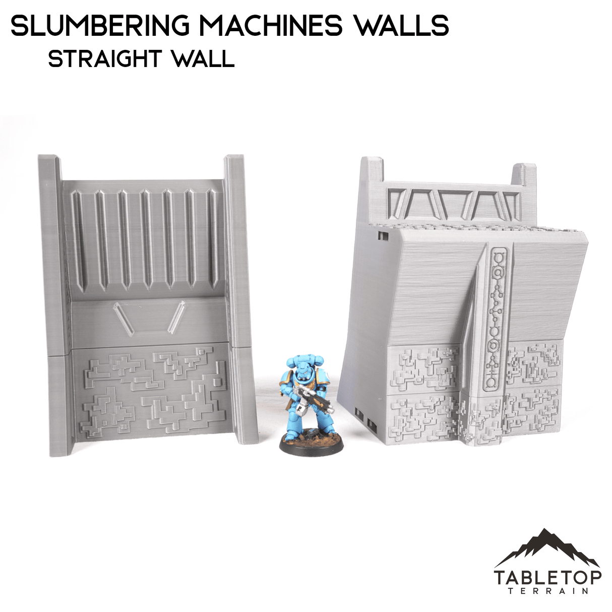 Tabletop Terrain Walls Straight Wall Slumbering Machines Walls