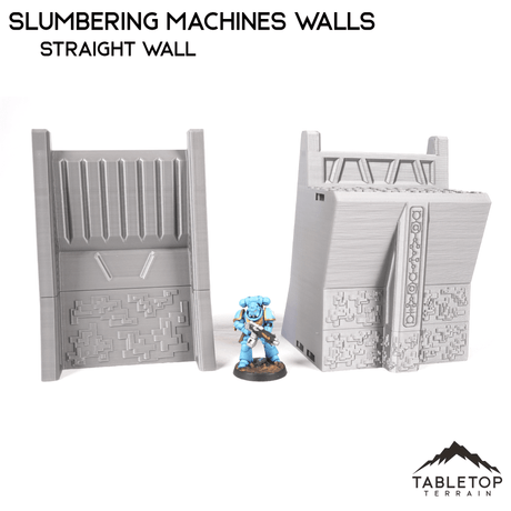 Tabletop Terrain Walls Straight Wall Slumbering Machines Walls