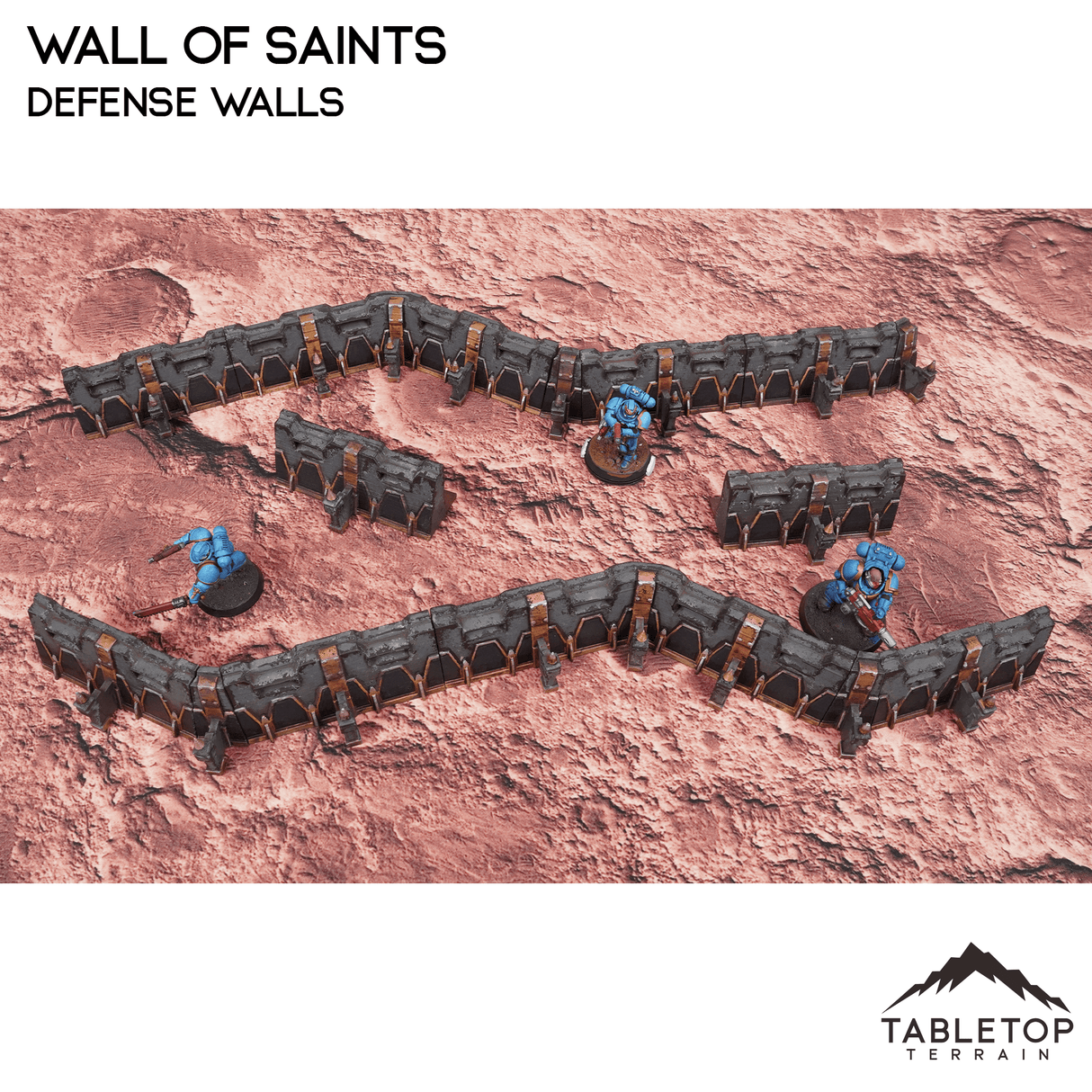 Tabletop Terrain Walls Wall of Saints Defense Walls