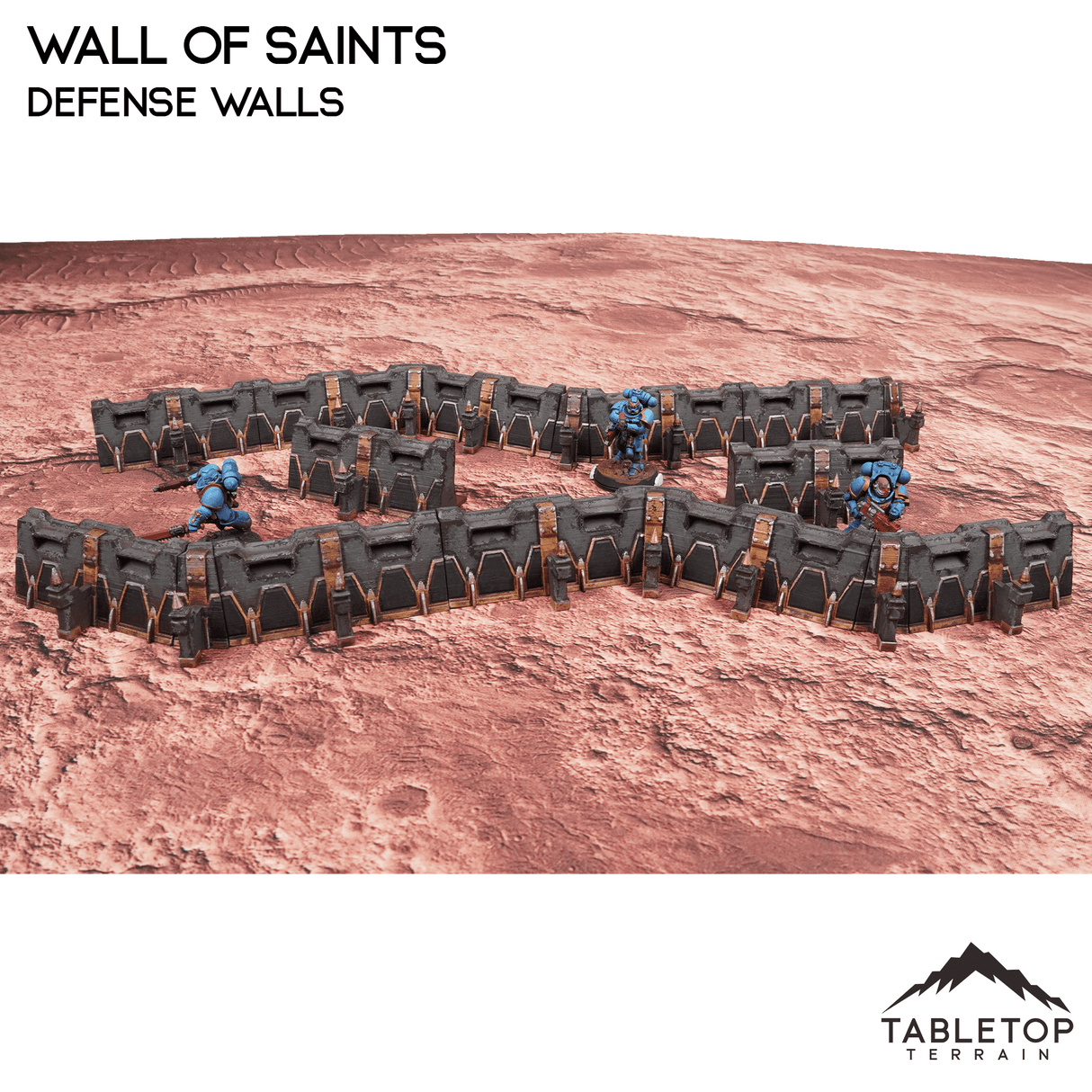Tabletop Terrain Walls Wall of Saints Defense Walls