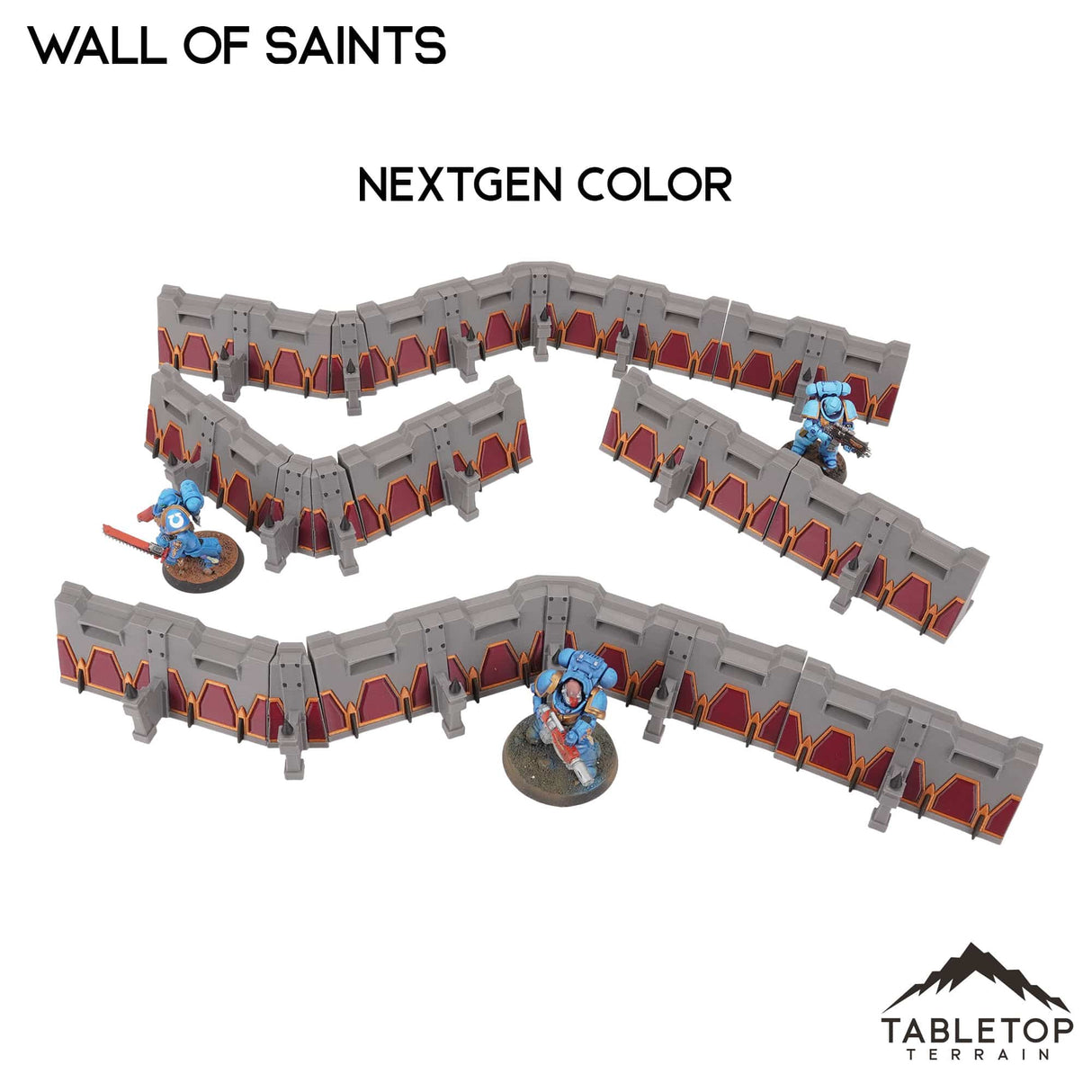 Tabletop Terrain Walls Wall of Saints Defense Walls