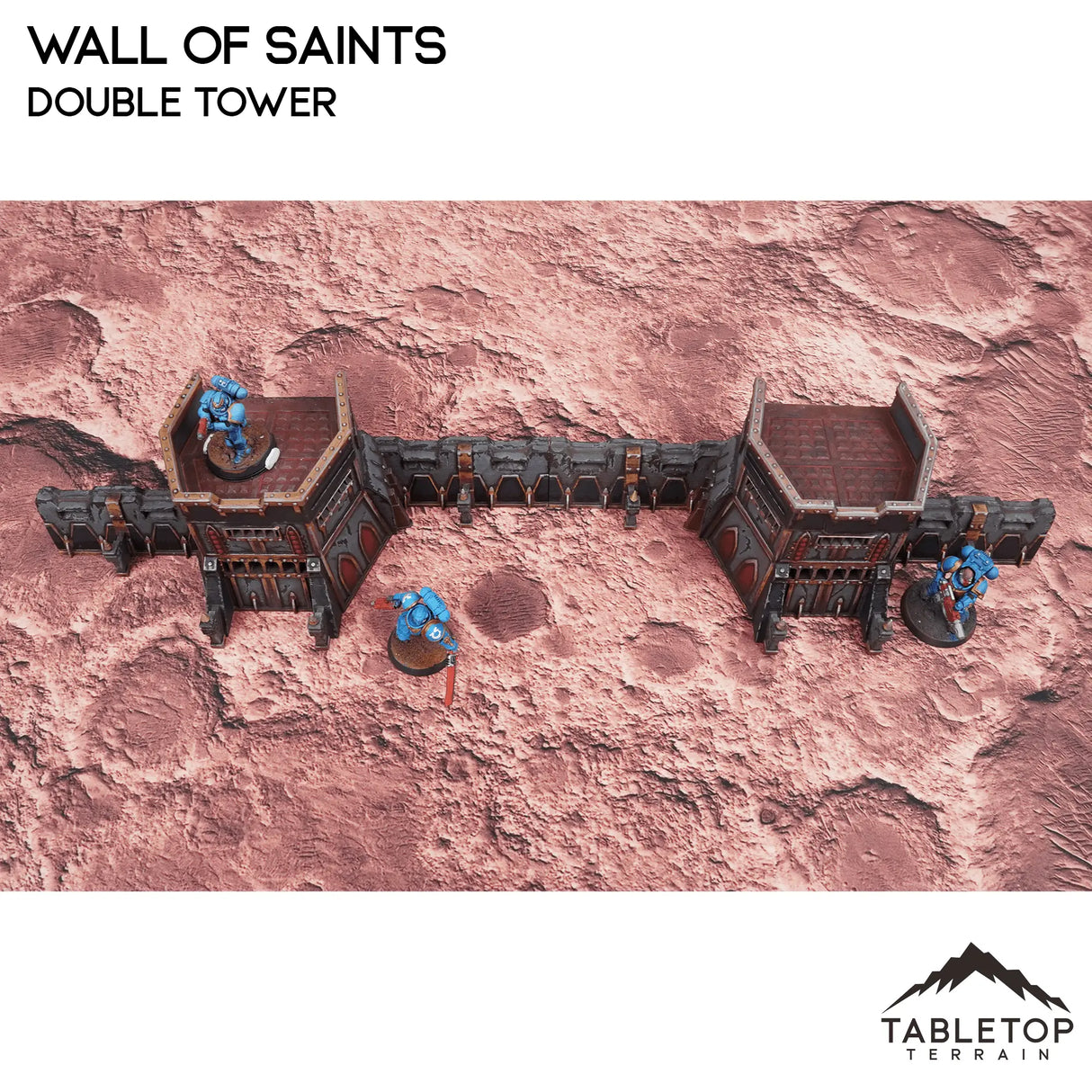 Tabletop Terrain Walls Wall of Saints Double Tower