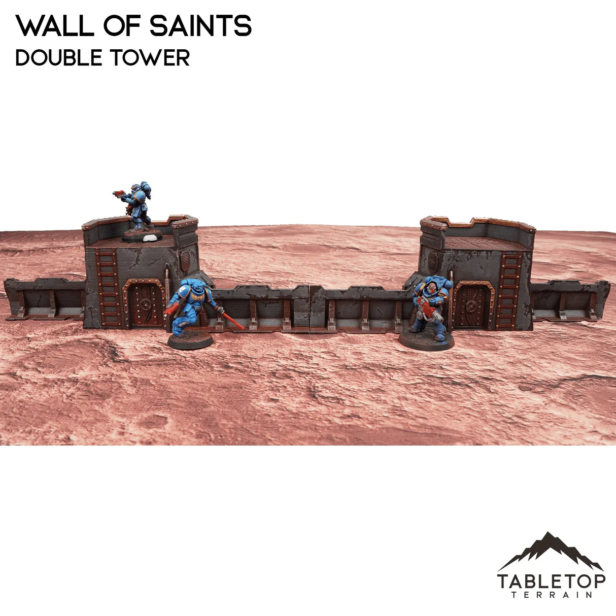 Tabletop Terrain Walls Wall of Saints Double Tower