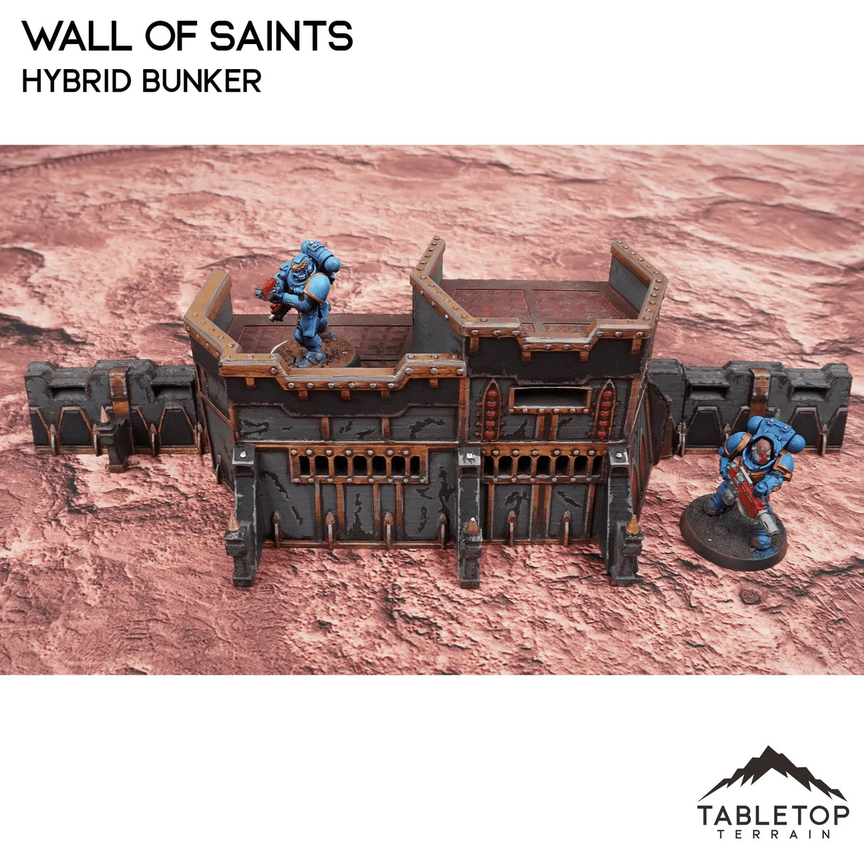 Tabletop Terrain Walls Wall of Saints Hybrid Bunker