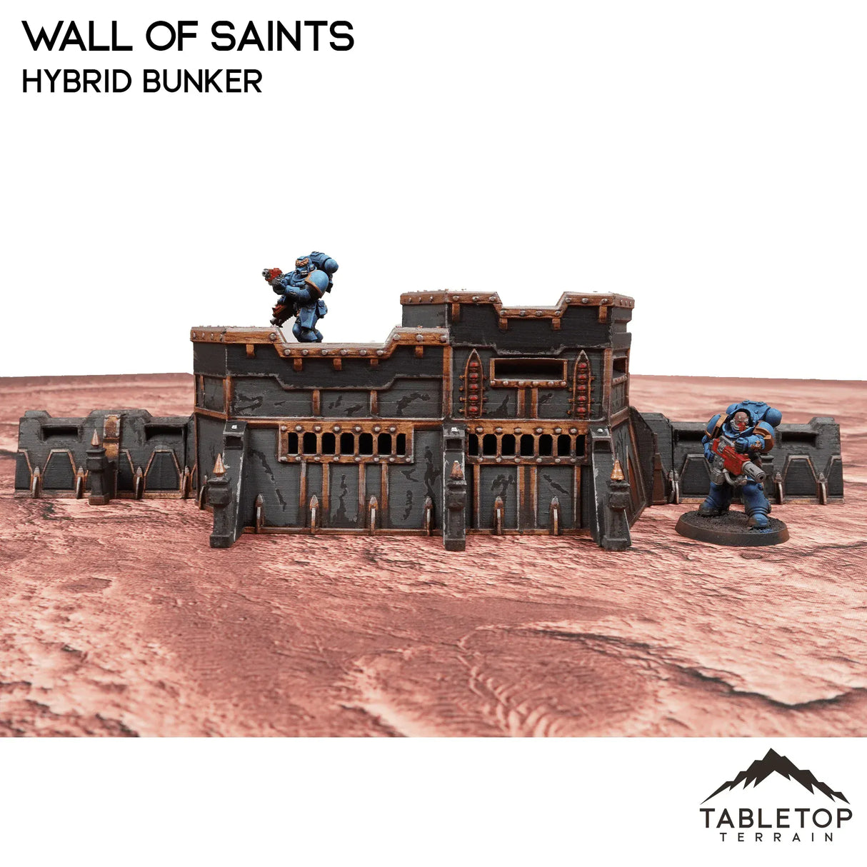 Tabletop Terrain Walls Wall of Saints Hybrid Bunker