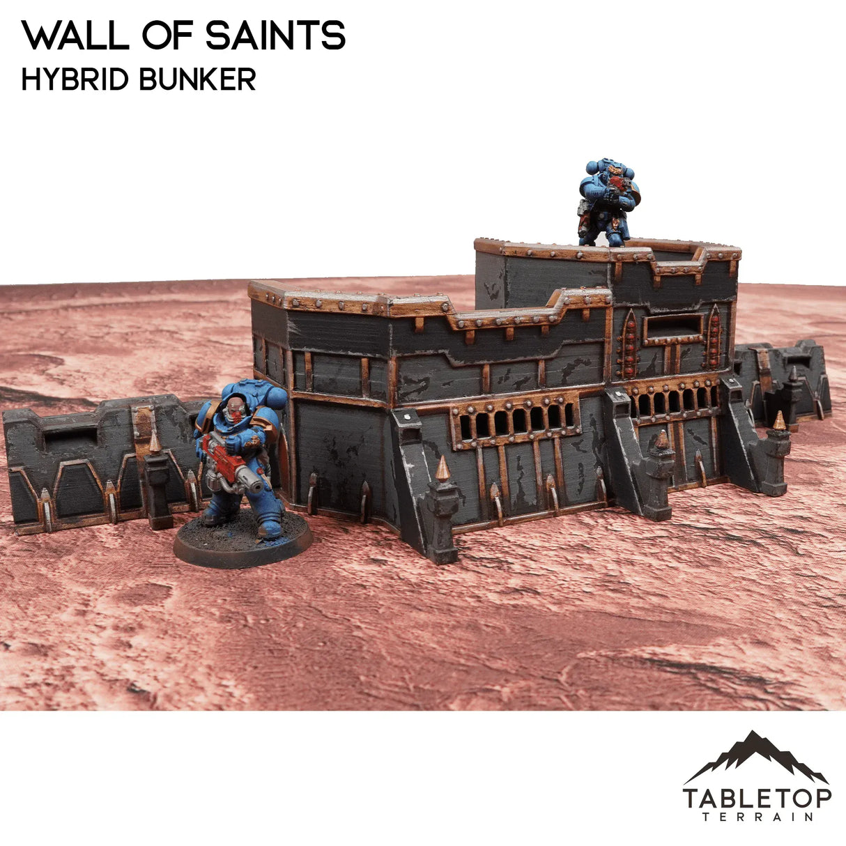 Tabletop Terrain Walls Wall of Saints Hybrid Bunker