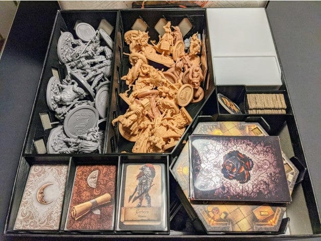 Tabletop Terrain Board Game Insert Black Rose Wars + Expansions Board Game Insert / Organizer