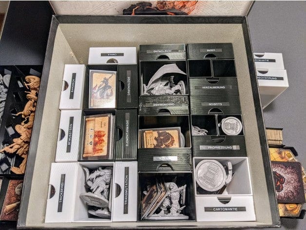 Tabletop Terrain Board Game Insert Black Rose Wars + Expansions Board Game Insert / Organizer