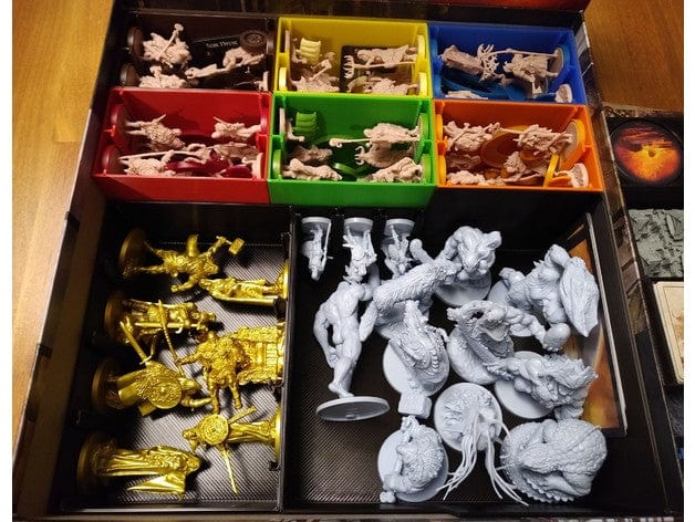 Tabletop Terrain Board Game Insert Blood Rage with all Expansions Board Game Insert / Organizer