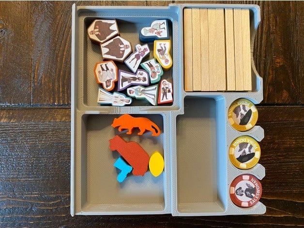 Tabletop Terrain Board Game Insert Burgle Bros 2 Board Game Insert / Organizer