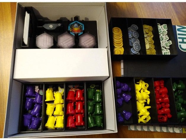 Tabletop Terrain Board Game Insert Chimera Station Board Game Insert / Organizer