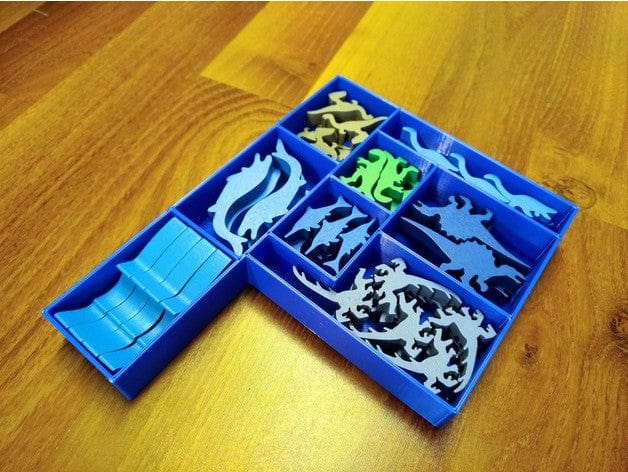 Tabletop Terrain Board Game Insert Dinogenics with Controlled Chaos Board Game Insert / Organizer