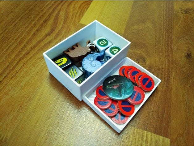 Tabletop Terrain Board Game Insert Dinogenics with Controlled Chaos Board Game Insert / Organizer