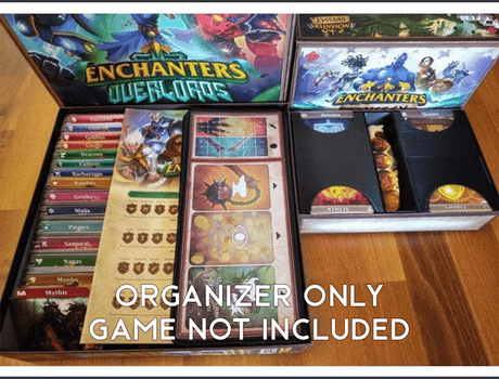 Tabletop Terrain Board Game Insert Enchanters East Quest with Expansions Board Game Insert / Organizer