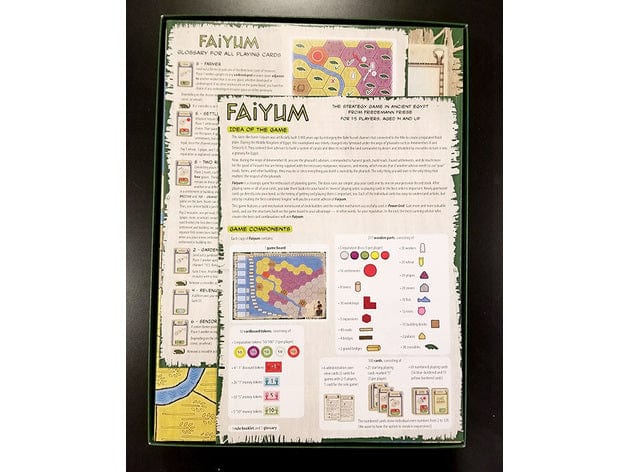 Tabletop Terrain Board Game Insert Faiyum Board Game Insert / Organizer