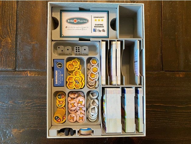 Tabletop Terrain Board Game Insert Fantastic Factories with Expansions Board Game Insert / Organizer