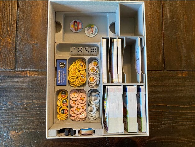 Tabletop Terrain Board Game Insert Fantastic Factories with Expansions Board Game Insert / Organizer