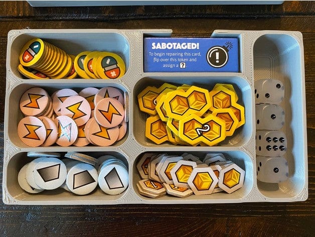 Tabletop Terrain Board Game Insert Fantastic Factories with Expansions Board Game Insert / Organizer