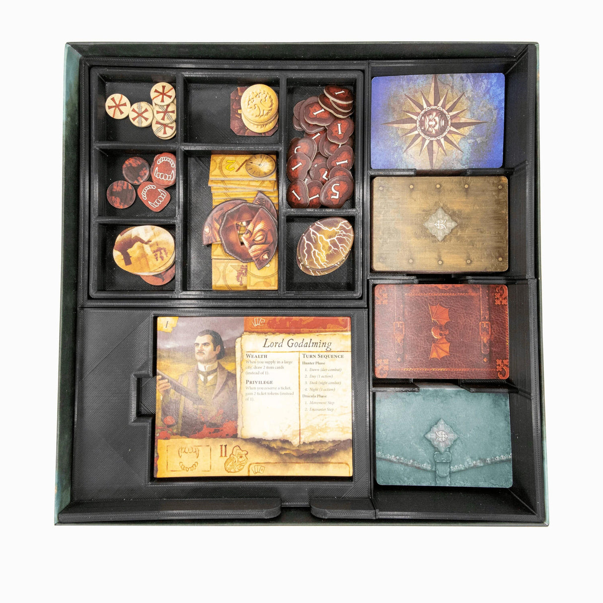 Tabletop Terrain Board Game Insert Fury Of Dracula Board Game Organizer / Insert 3rd/4th Edition