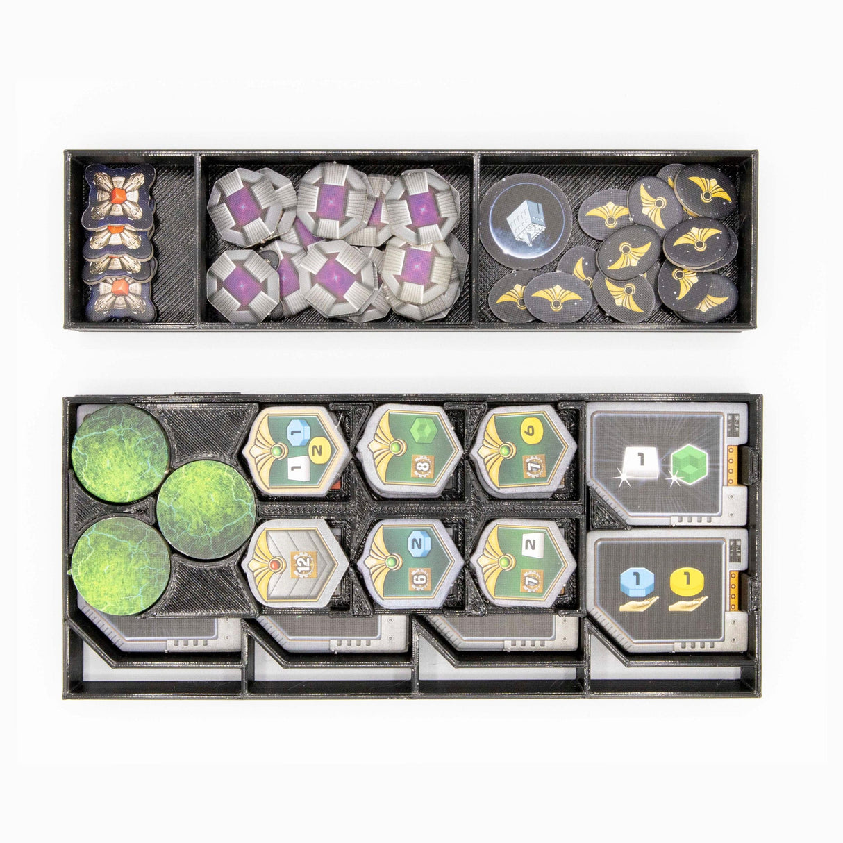 Tabletop Terrain Board Game Insert Gaia Project 3D Printed Insert/Organizer in Color