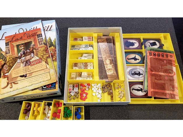 Tabletop Terrain Board Game Insert Last Will + Getting Sacked Expansion Board Game Insert / Organizer
