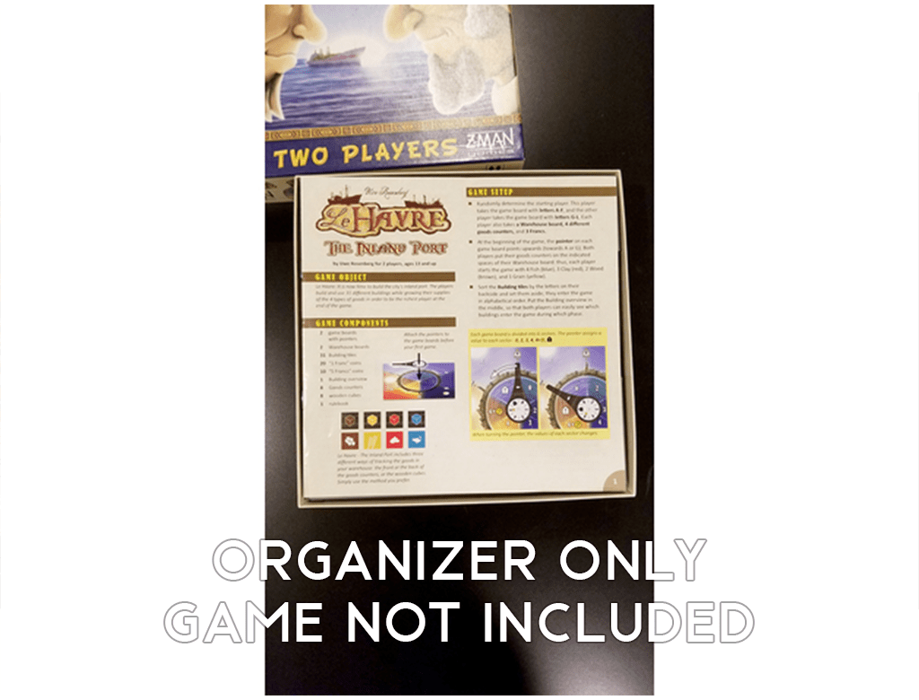 Tabletop Terrain Board Game Insert Le Havre: The Inland Port Board Game Insert / Organizer