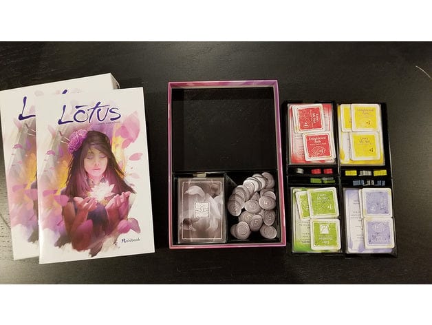 Tabletop Terrain Board Game Insert Lotus Board Game Insert / Organizer