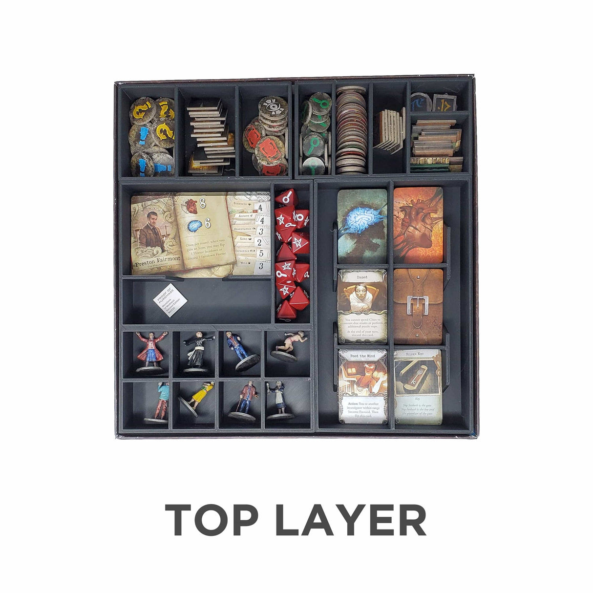 Tabletop Terrain Board Game Insert Mansions of Madness 2e Organizer / Insert