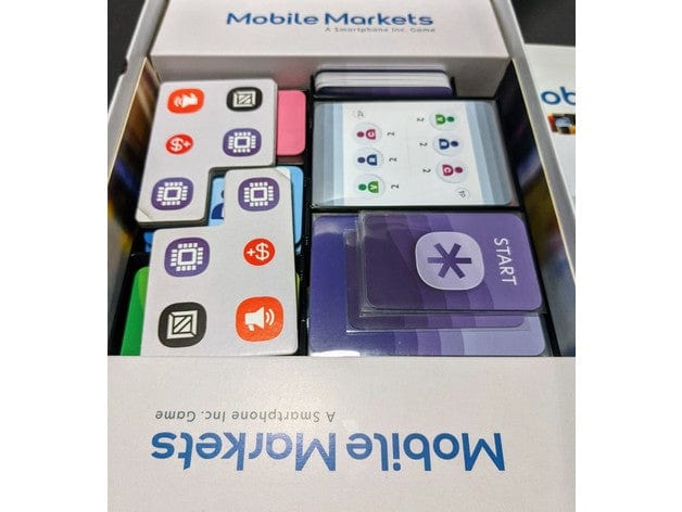 Tabletop Terrain Board Game Insert Mobile Markets Board Game Insert / Organizer