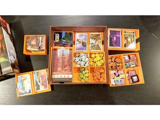 Tabletop Terrain Board Game Insert Parks + Nightfall Expansion Board Game Insert / Organizer