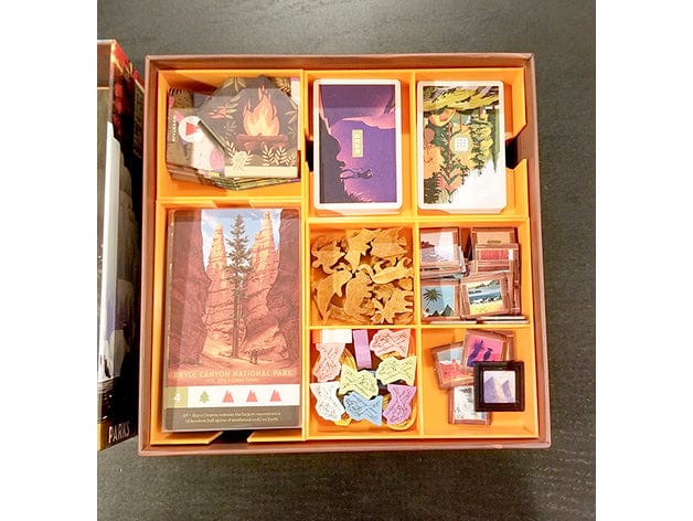 Tabletop Terrain Board Game Insert Parks + Nightfall Expansion Board Game Insert / Organizer