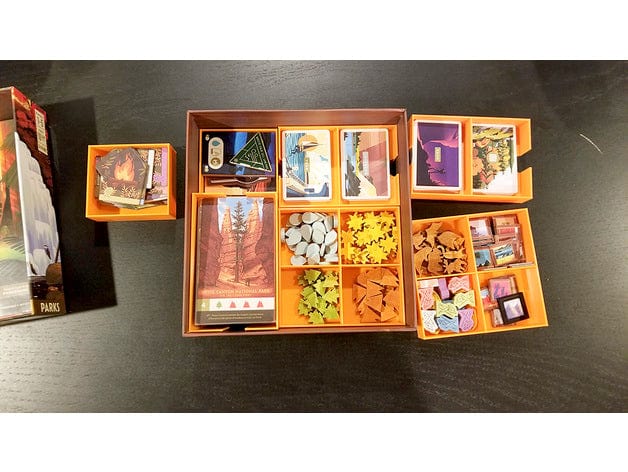 Tabletop Terrain Board Game Insert Parks + Nightfall Expansion Board Game Insert / Organizer