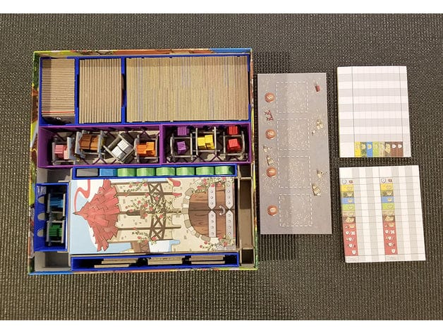 Tabletop Terrain Board Game Insert Queendomino / Kingdomino / Age of Giants Board Game Insert / Organizer