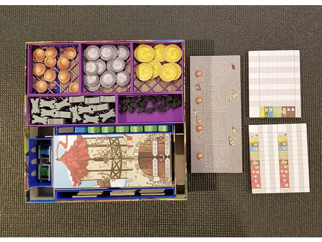 Tabletop Terrain Board Game Insert Queendomino / Kingdomino / Age of Giants Board Game Insert / Organizer